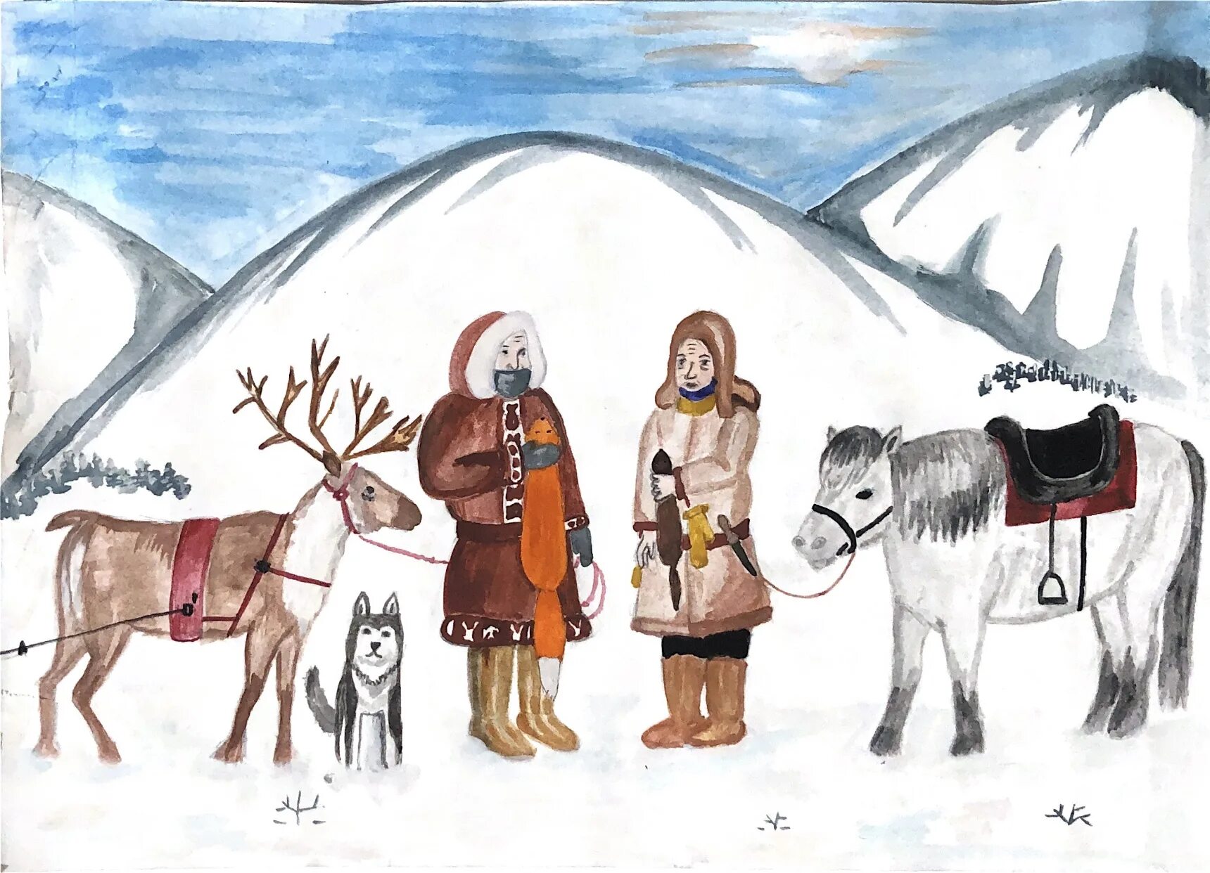 Якутия рисунки. Якутские иллюстрации. Якутия рисунки детей. Рисунок на тему якуты.