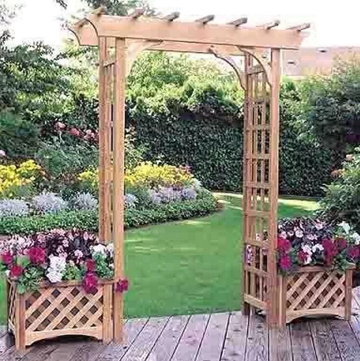 Image result for wooden garden arches Garden arch, Garden arches, Garden archway