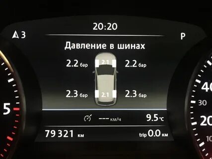 Какое должно быть давление в шинах тигуан
