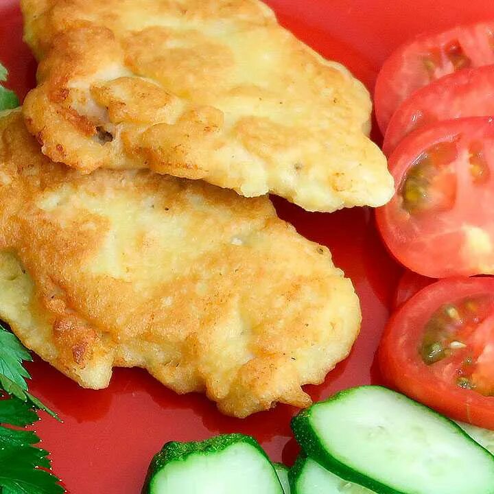 Куриное филе в яйце и муке