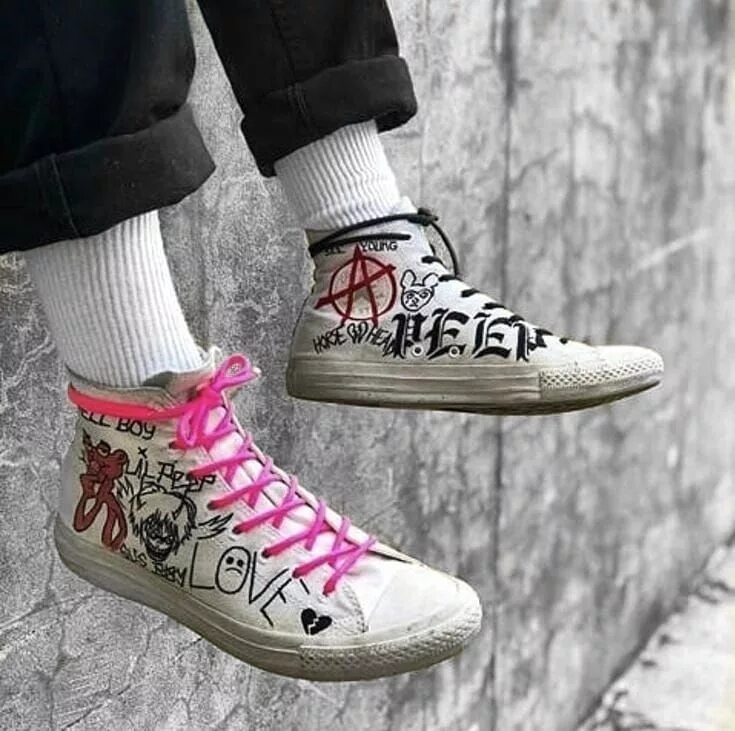 Конверс лил пип. Кеды конверс Lil Peep. Lil Peep Converse. Кеды конверс гранж. Как сделать красивые кроссовки