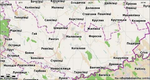 Черновицкая область на карте