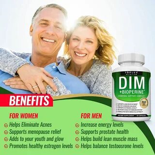 DIM Supplement 910 MG BioPerine for Menopause, PCOS, Estrogen Metabolism&am...