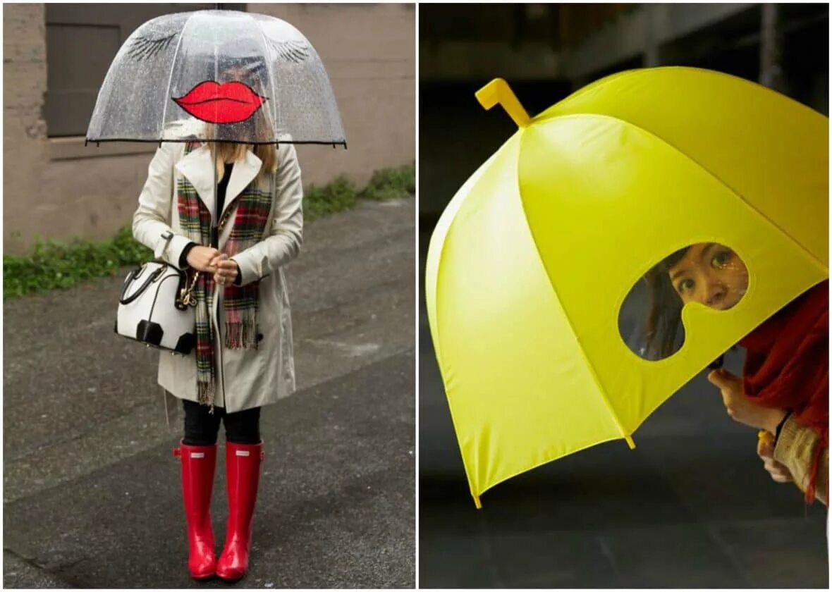 Забавный зонтик. Смешные зонты. Зонт "желтые листья" (полуавтомат) d80см. Забавный зонтик. Смешные зонты.