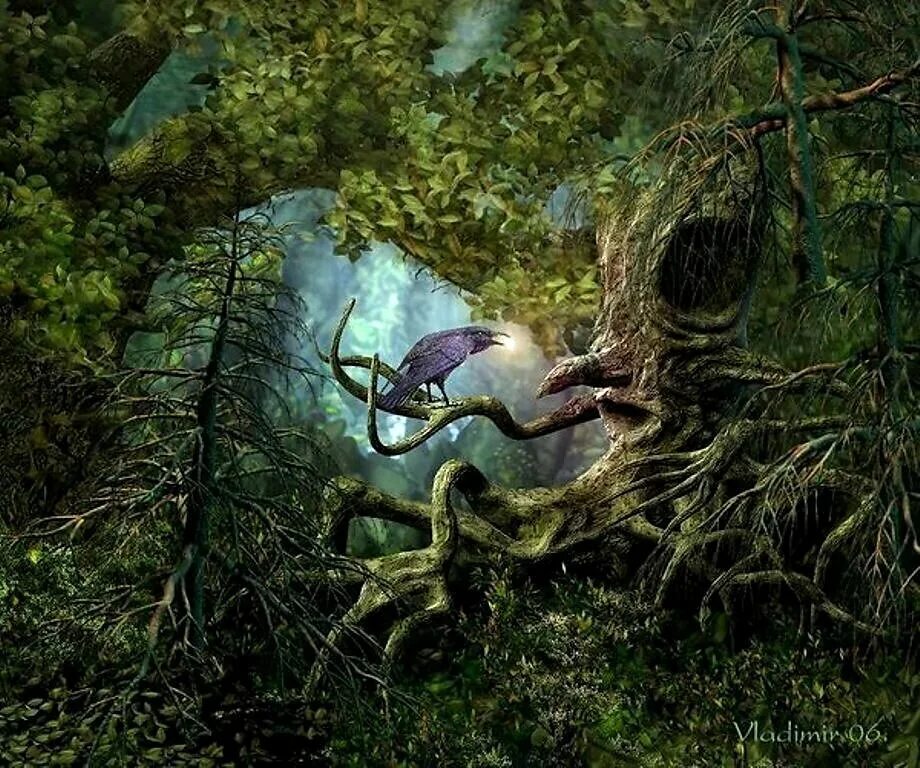 леший лесной дух. эйктюрнир скандинавская мифология. нимфа дриопа. скотт густафсон картины. тапио бог леса.