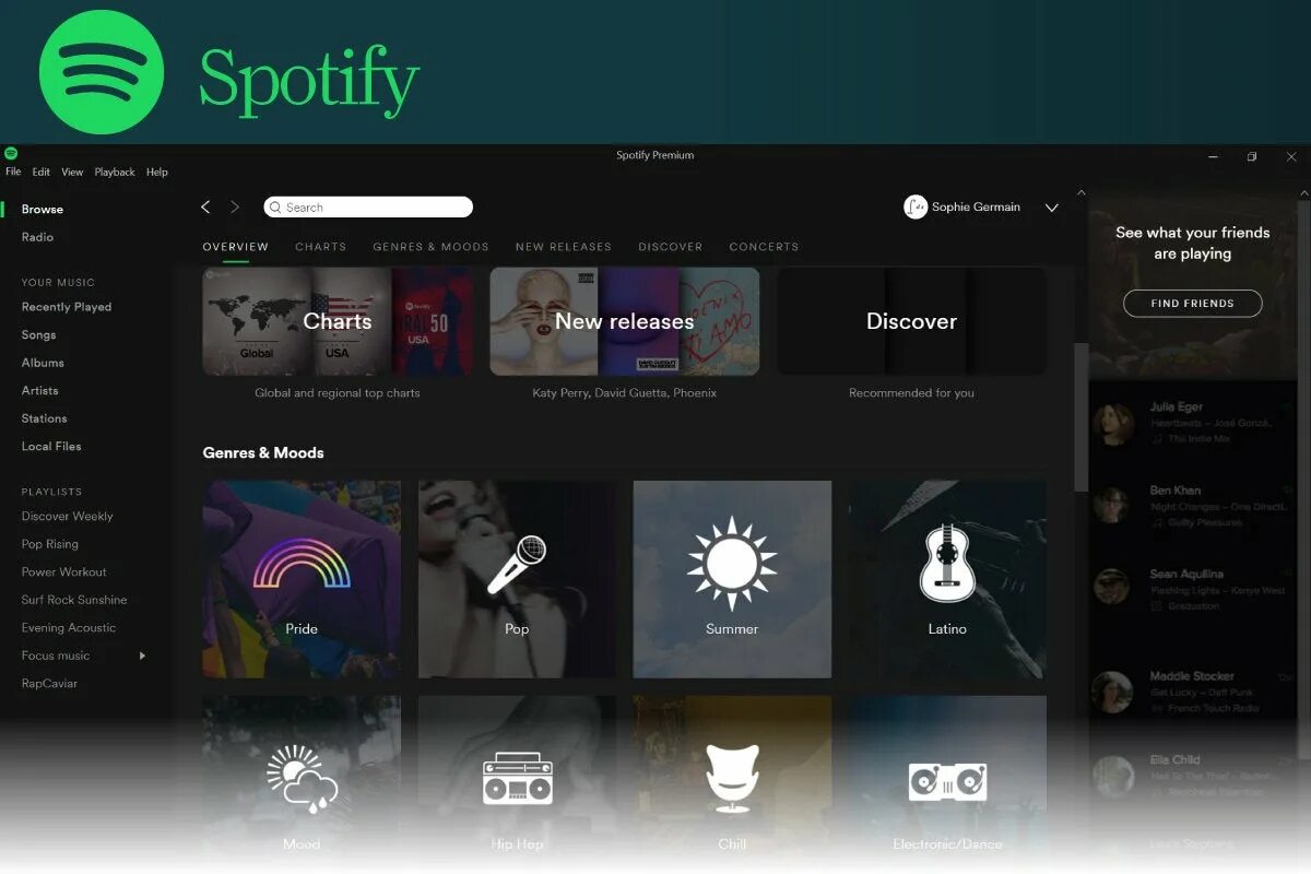 Spotify Интерфейс ПК. Spotify приложение для Windows. Спотифай на компьютер. Спотифай премиум Интерфейс. Spotify последняя версия премиум