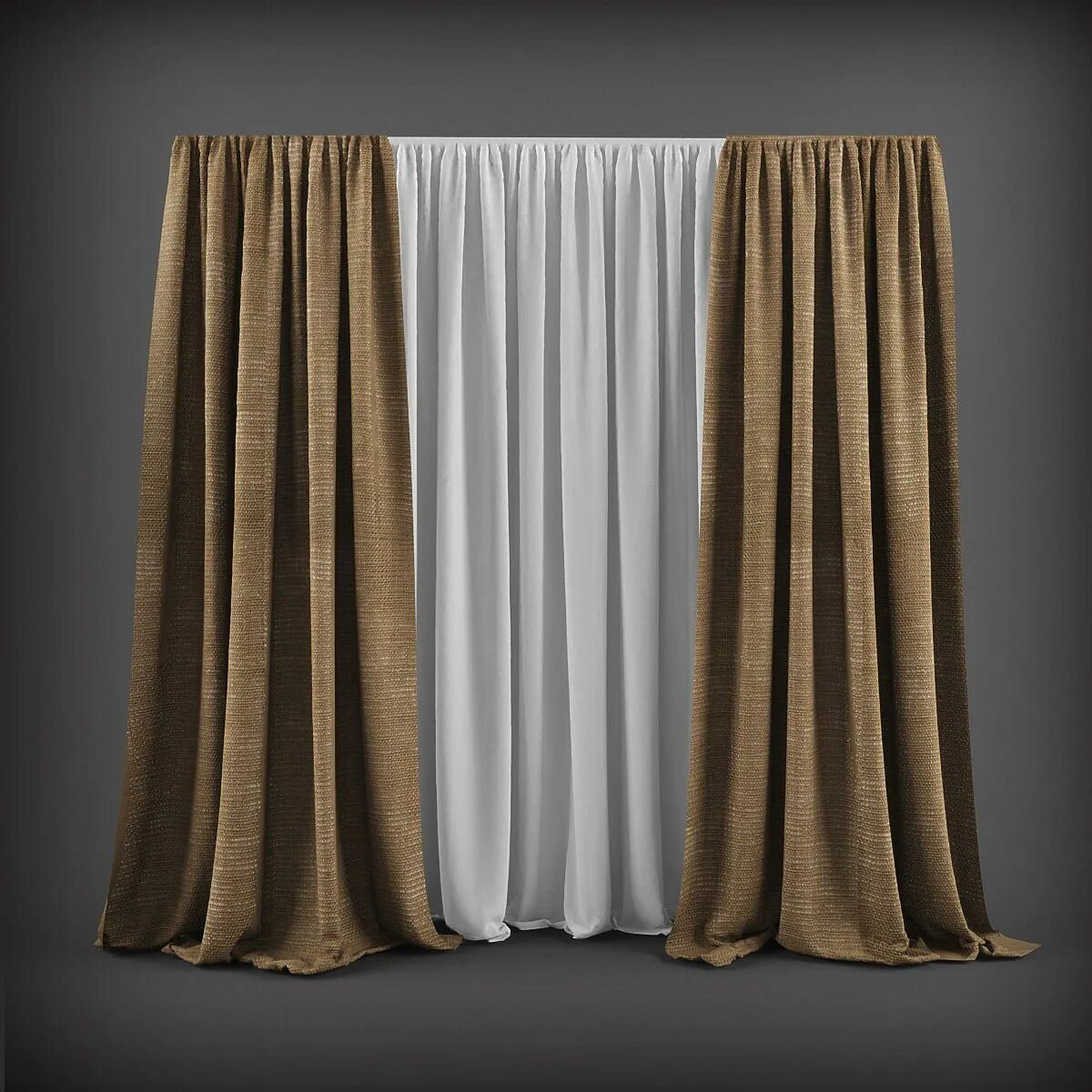 Curtain 3d modeling