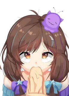 nimu, twitch, virtual youtuber, youtube, brown eyes, brown hair, looking at...