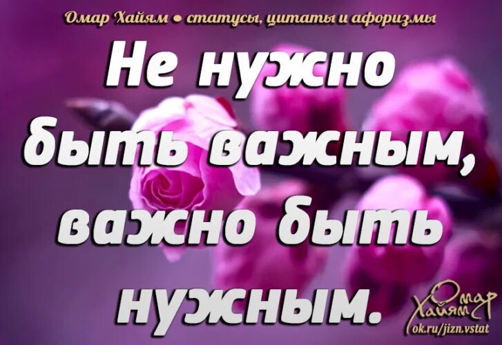 Не нужно быть важным важно быть. Не нужно быть важным важно быть нужным. Важно быть нужным цитаты. Быть нужным цитаты