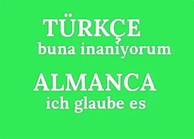 Ich glaube