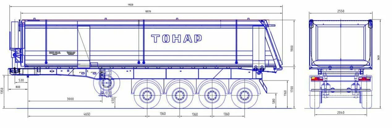 Тонар 952341. Полуприцеп Тонар объем 9523. Тонар полуприцеп 9523 чертеж. Полуприцеп самосвальный Тонар 952341.