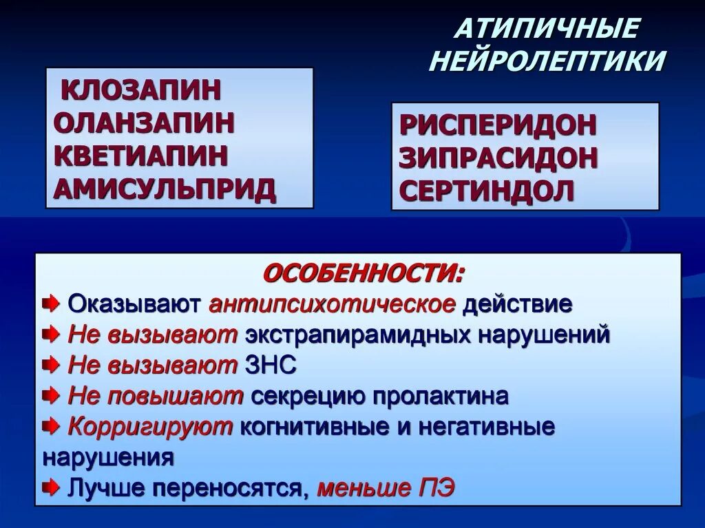 Нейролептики нового поколения без побочных. Атипичные нейролептики. А типичные нейррлептики. Типтсные Нейролепттки. Атипичные антипсихотические препараты.