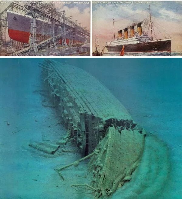 Британик корабль на дне. Британик Лузитания затонувшие. Эгейское море Британик. Титаник Британик Олимпик на дне. Британик на дне