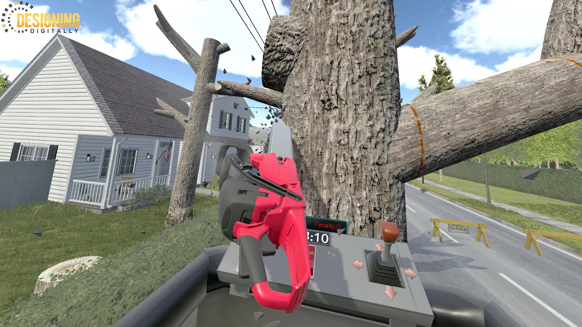 Скрины из игр VR. VR Chainsaw. Chop and Drop VR. VR Dipsy Chainsaw.