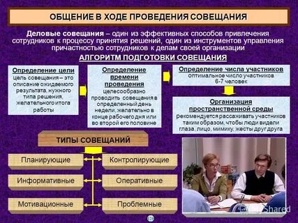 Организация особых совещаний