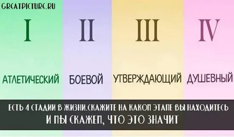 Четыре этапа жизни