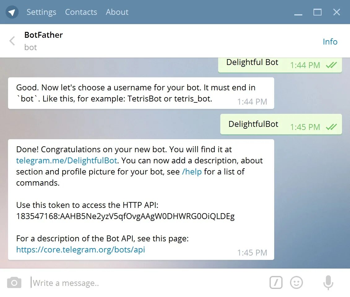 Telegram api photo