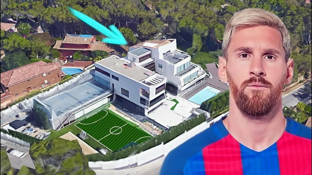 Lionel Messi's House In Barcelona (Inside & Outside Design) - YouTube