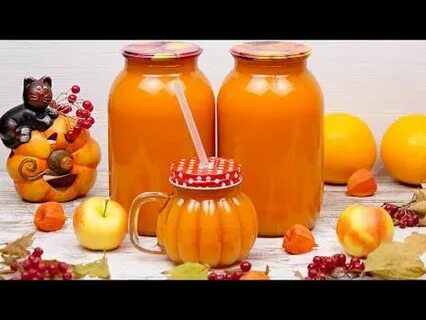 Тыквенный сок с яблоками через соковыжималку