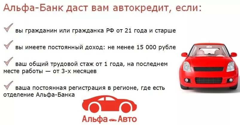 Автокредит без отказа с плохой. Альфа банк автокредит. Альфа-банк - кредит «на автомобиль». Автомобиль автокредит. Условия автокредита.