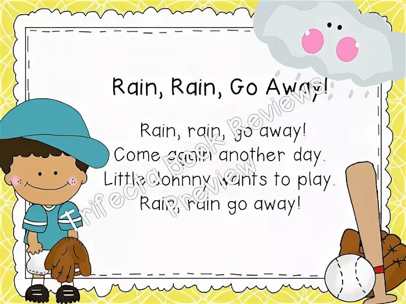 Песни на английском дождь. Rain, Rain go away. Стихотворение Rain Rain go away. Стих Rain Rain go away. Стишок Rain Rain go away.