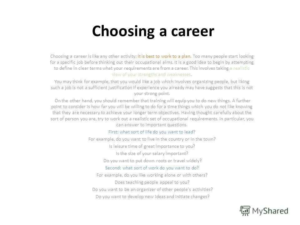 Choosing a career is one of the. Choosing a career топик по английскому. Топик choosing a career. How people choose a career. Эссе career choice.