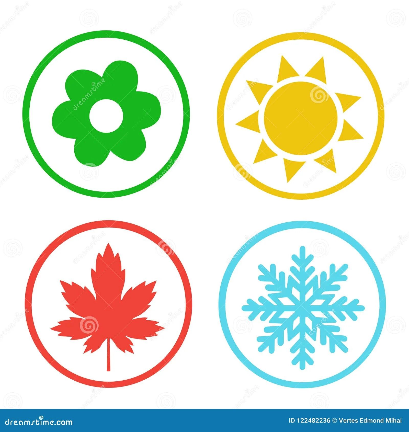 Значки времен года. Значок длякаддого времени года. Символика времён года для детей. Символика времен года. Значки времен года.