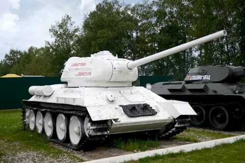Танк т 34 белый
