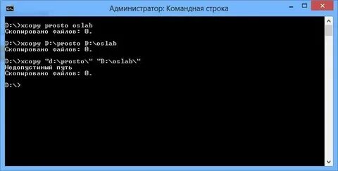 Командная строка в папке