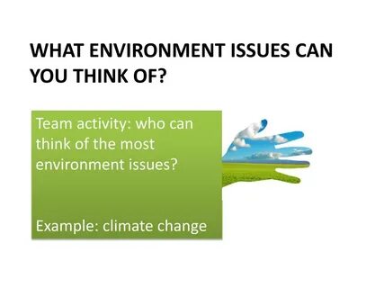 Environmental issues