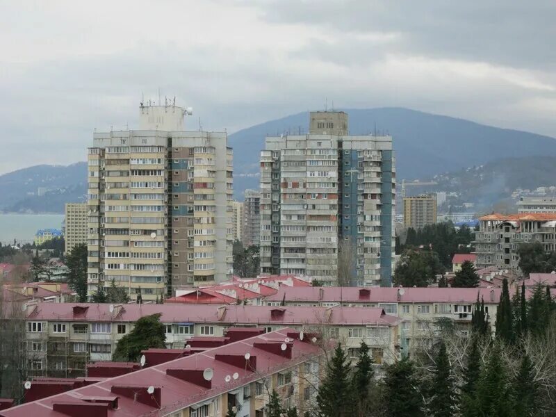 Высокие голубые дали. Нижние голубые дали. Фото микрорайона голубые дали в Сочи. Сердериди, ю. и. голубые дали.