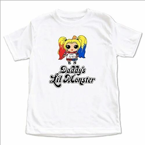 Daddy's Lil Monster футболка. Футболка Харли Квинн Daddy Lil Monster. Футболка с Харли Квинн детская. Роспись футболки Харли Квин. Like that baby monster текст