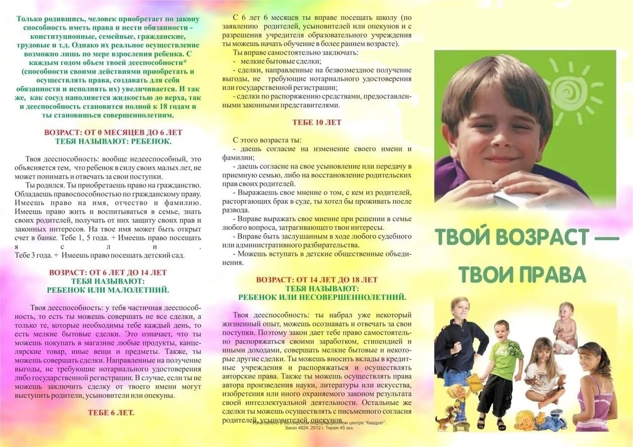 Родитель несовершеннолетнего возраста