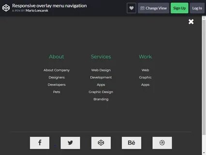 Bootstrap меню