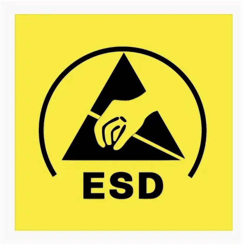 Знак ESD защита. ESD антистатика. Таблички ESD. Знак антистатики.