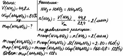 Аммоний масса