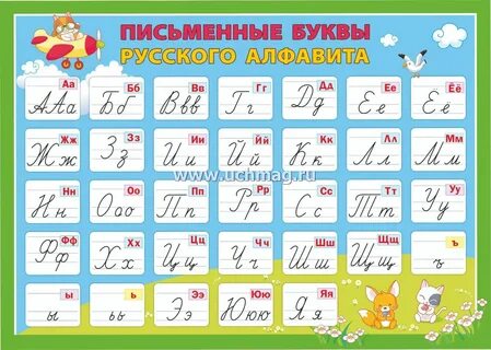 Алфавит русского языка печатные и прописные буквы