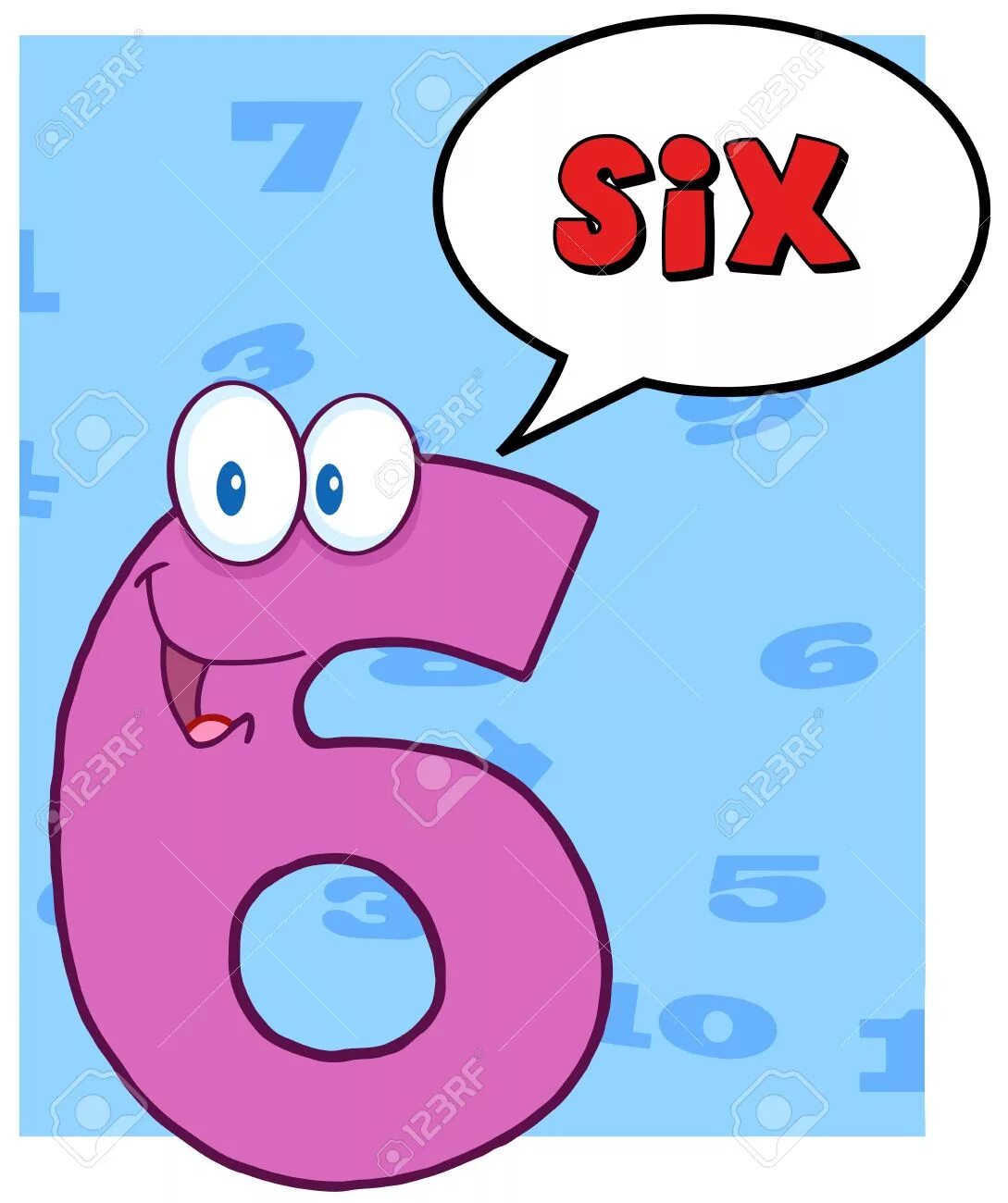 Веселая 6. 6 Шесть. Number 6 герой. Number 6 cartoon. Six Flashcard.