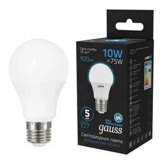 Gauss лампы e27 10w