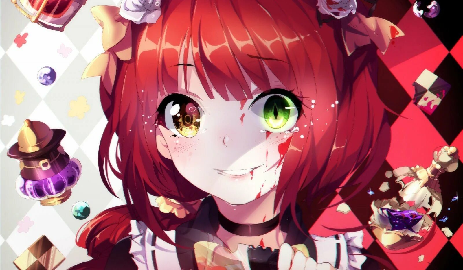 Аниме тян с гетерохромией. Персонажи с разными глазами. Project k неко. Аниме девушка с разными глазами. Нэко из проект кей.