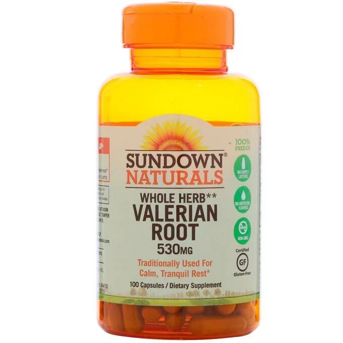 Валерьянка в капсулах. БАД Sundown naturals whole Herb Valerian root, 530 MG (корень валерианы). Витамины антистресс. Валерьянка с айхерб. Корень валерианы айхерб.