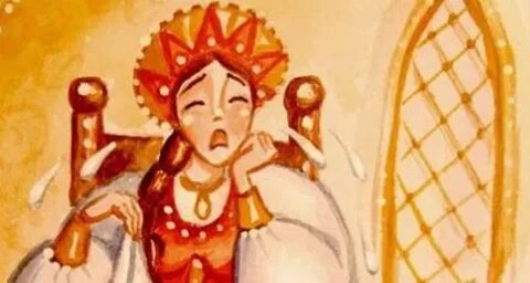 Царевна несмеяна нарисовать