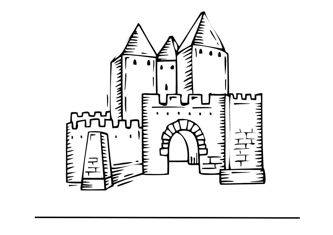 Замок 7 класс. Замок крепость романский стиль. Каменный замок средневековья спереди. Рисунок замка-крепости в романском стиле.. Рисунок древнего замка Европы романский стиль.