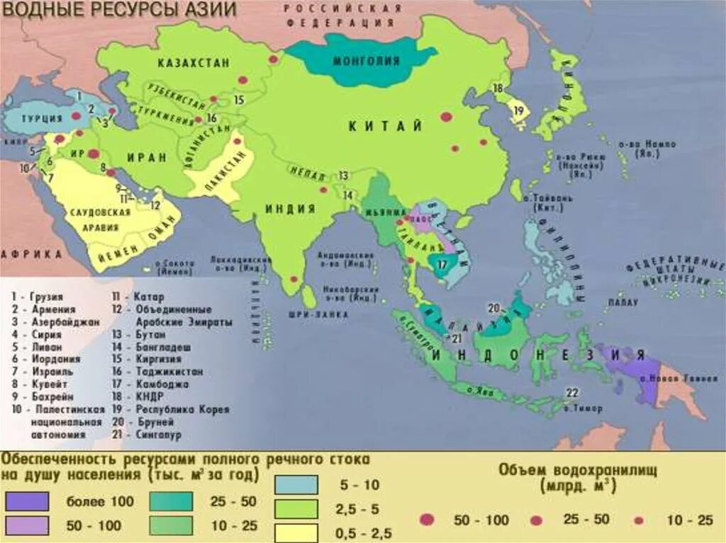 Руды зарубежной азии