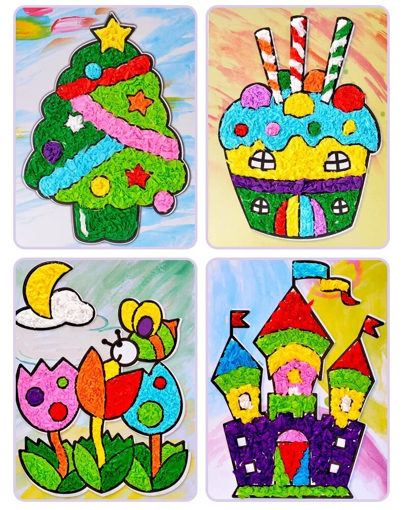 набор для детского творчества аппликация. яркие детские аппликации. цветные самолеты для аппликации. творчество с малышами. аппликации детские набор.