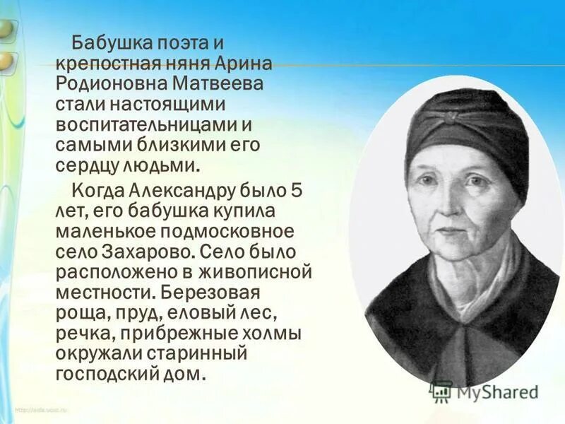 Сколько живут арины. Портрет няни Пушкина Арины Родионовны.