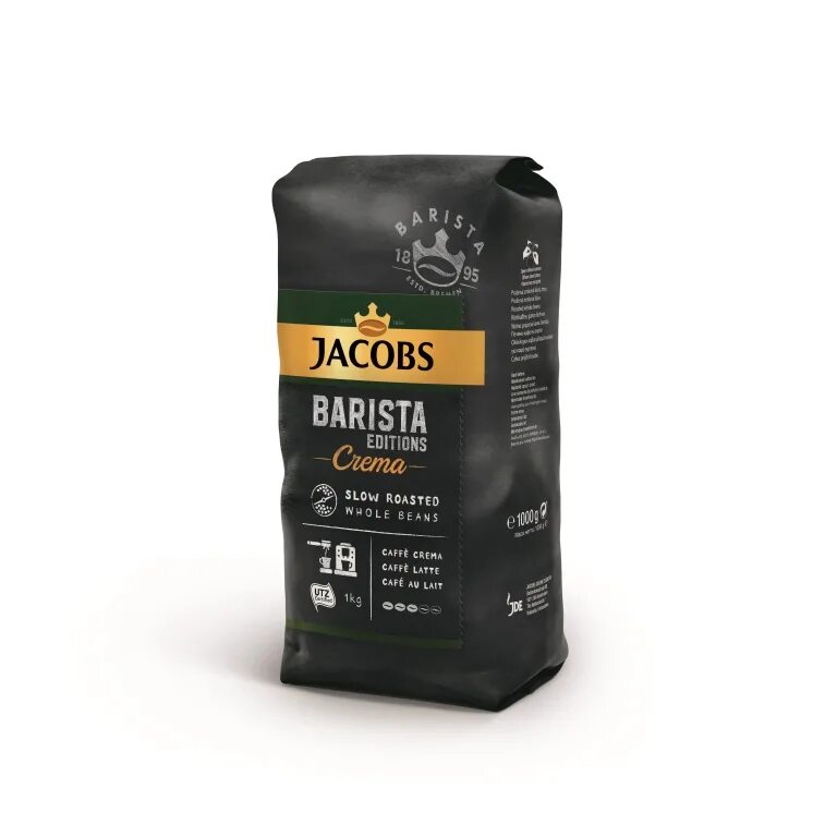 Якобс бариста в зернах. Кофе в зернах Jacobs crema 1 кг. Jacobs Barista crema. Кофе Якобс зерновой 1 кг. Кофе в зернах Jacobs Barista.