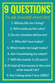 Questions about yourself