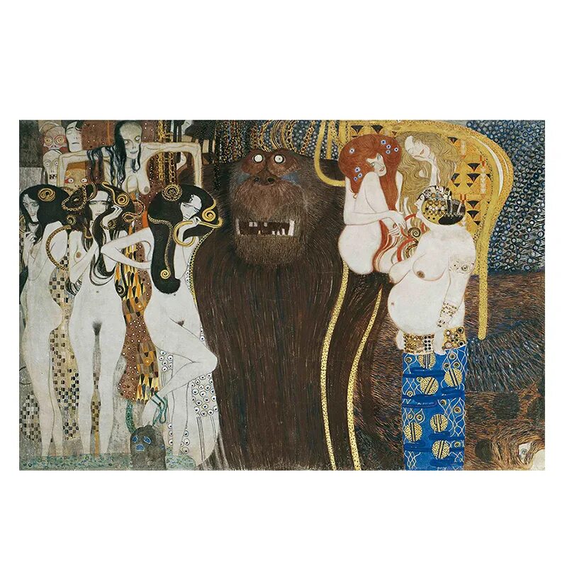 Бетховенский фриз. Климт. "Бетховенский фриз", 1902.