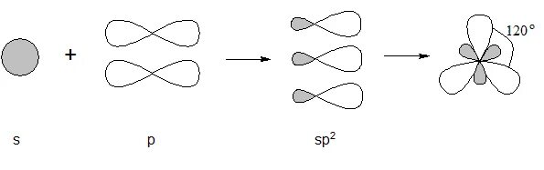 Бутадиен 2 3 гибридизация. Sp2 гибридизация молекулы этилена. Sp2- гибридизация в молекуле. Гибридизация в молекуле этилена. Пространственная структура молекулы sp2 гибридизации.